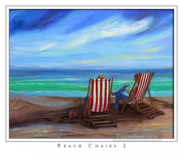Paisajes Painting - sillas de playa